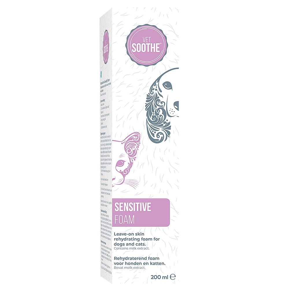 Vetsoothe Sensitive Foam Hond Kat 200 ml