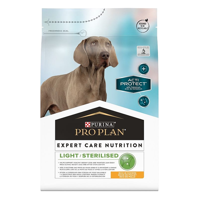 Purina Pro Plan Expert Care Dog Light Sterilised Hondenvoer Chicken 3 kg