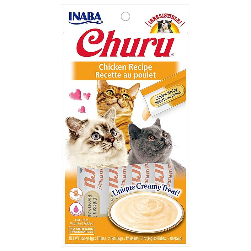 Churu Vloeibare Snacks Kat 4 stuks Kip
