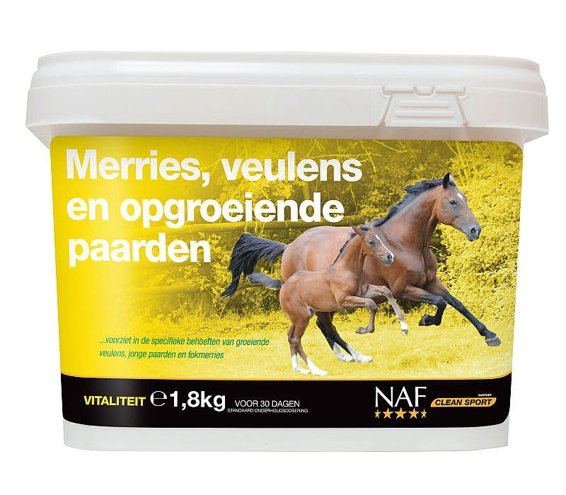 Datumvoordeel (op=op) NAF Merries, Veulens en Jonge Paarden 1.8 kg