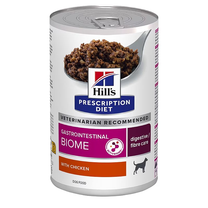 Hill's Prescription Diet Gastrointestinal Biome Hondenvoer Kip 12 x 370 gram blikjes