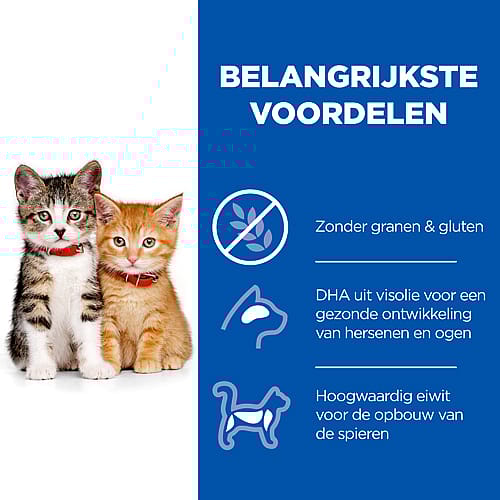 Hill's Science Plan Kitten No Grain Kattenvoer met kip 1.5 kg Hill's Science Plan Kitten No Grain Kattenvoer met kip 1.5 kg