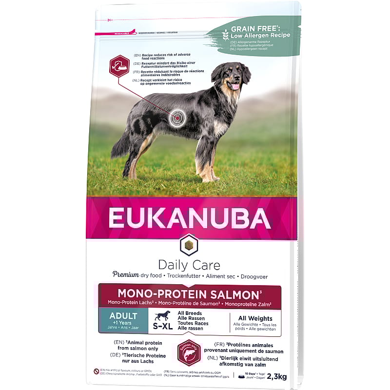 Eukanuba Daily Care Mono-Protein Adult Hondenvoer Zalm 12 kg