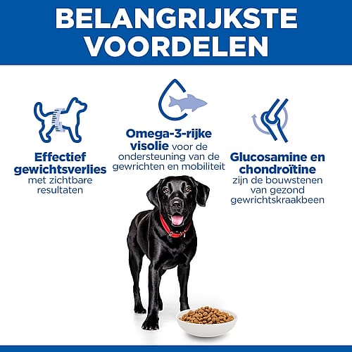 Hill's Science Plan Perfect Weight & Active Mobility Large Breed Adult Hondenvoer met Kip 12 kg
