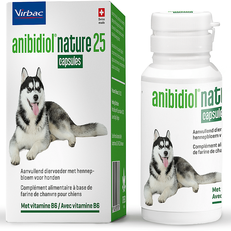 Anibidiol Nature Capsules 25 Hond - 60 stuks
