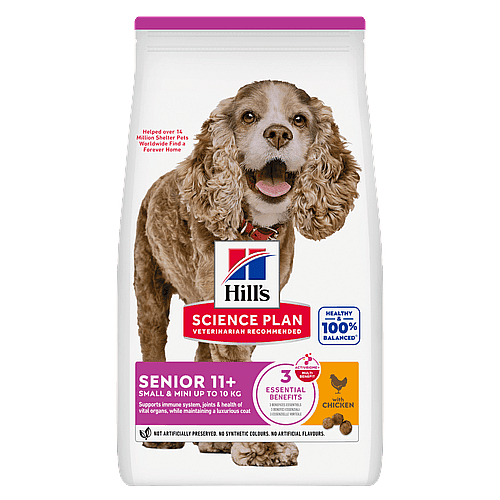 dog food, droogvoeding, senior, kleine ras, Hill's Science Plan