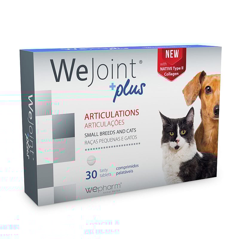 Wepharm WeJoint Plus Gewrichten 30 tabletten  Small breed hond & kat