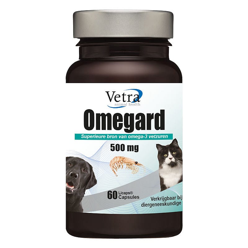 Vetra Omegard Krillolie Omega-3 Hond Kat