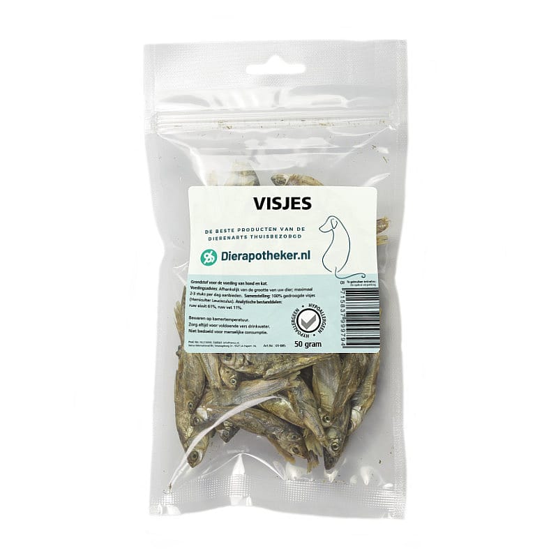 Dierapotheker Gedroogde Visjes 50 gram Dierapotheker Gedroogde Visjes 50 gram
