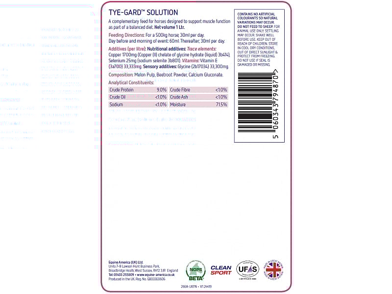 Equine America Tye Gard Paard 1 liter