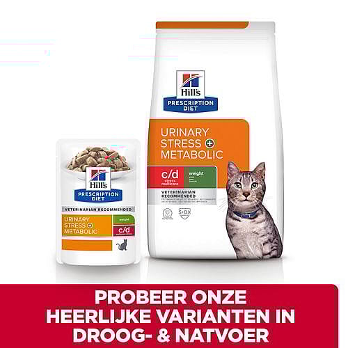 Hill's Prescription Diet CD Urinary Stress + Metabolic Kattenvoer Kip 8 kg
