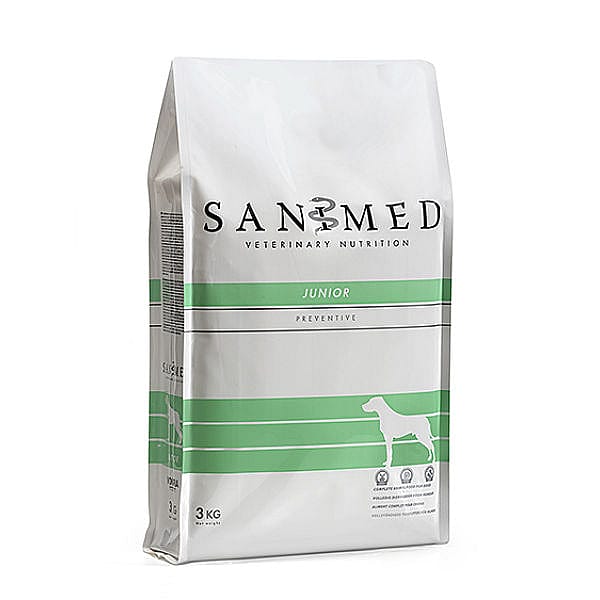 Sanimed Junior Hond: Voeding voor Jonge Honden - Alle Rassen - 5-15 maanden 3 kg