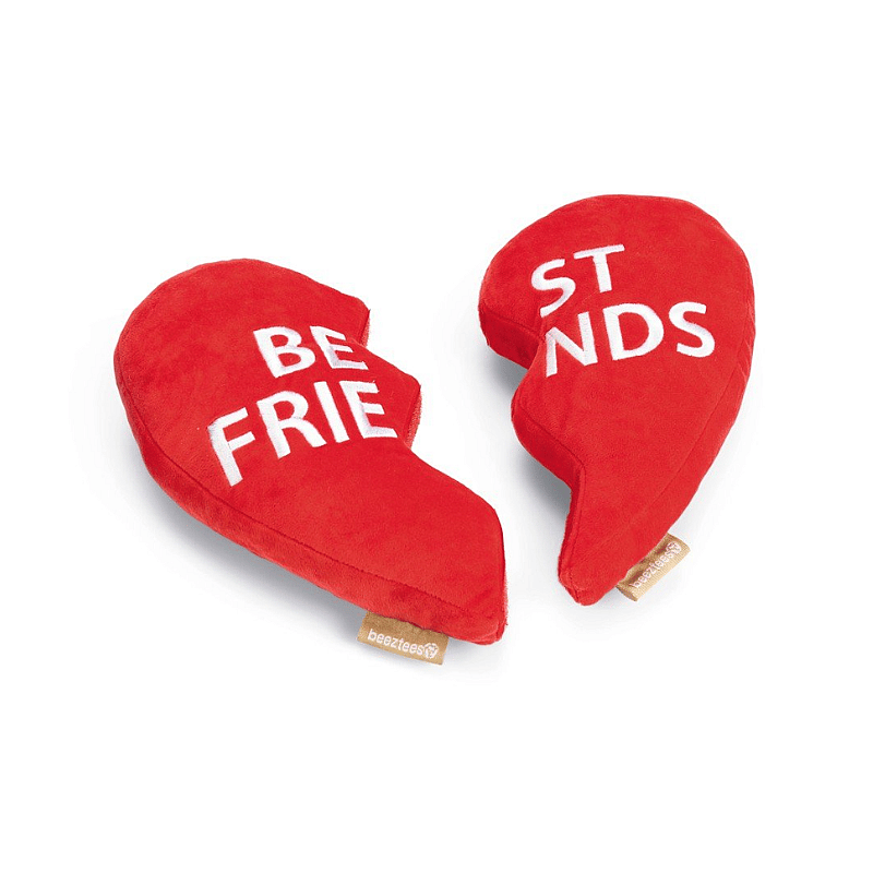 Beeztees Pluche Hart Best Friends Hond