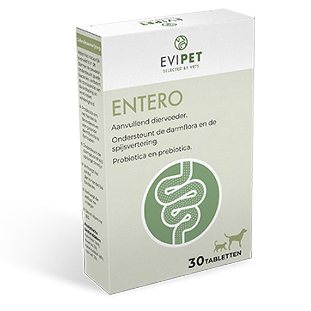Evipet Entero Hond Kat 30 tabletten
