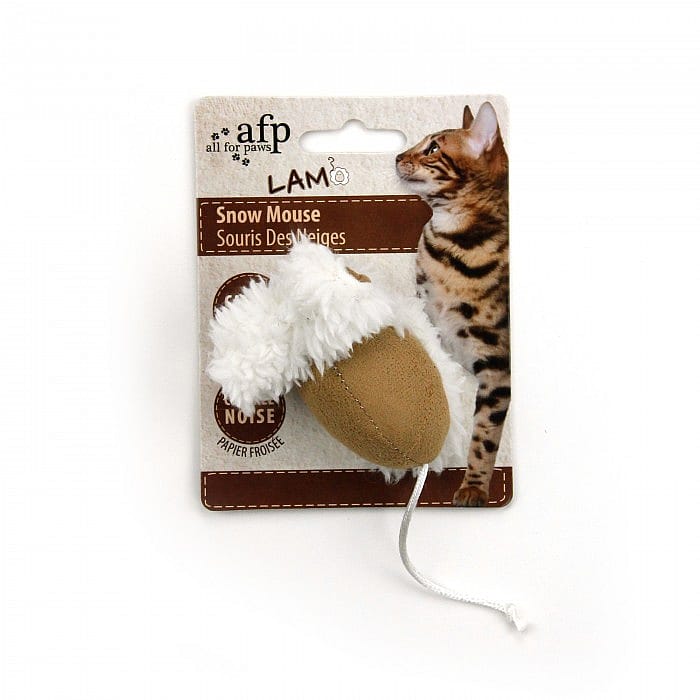 AFP Lambswool Snow Mouse Catnip