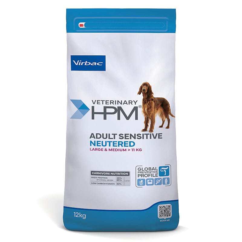 HPM Adult Sensitive Neutered Dog Large & Medium 12 kg