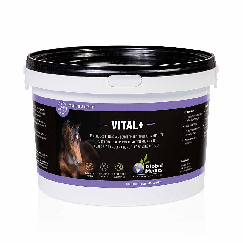 Global Medics Vital+ Vitaminen Mineralen Paard Global Medics Vital+ Vitaminen Mineralen Paard