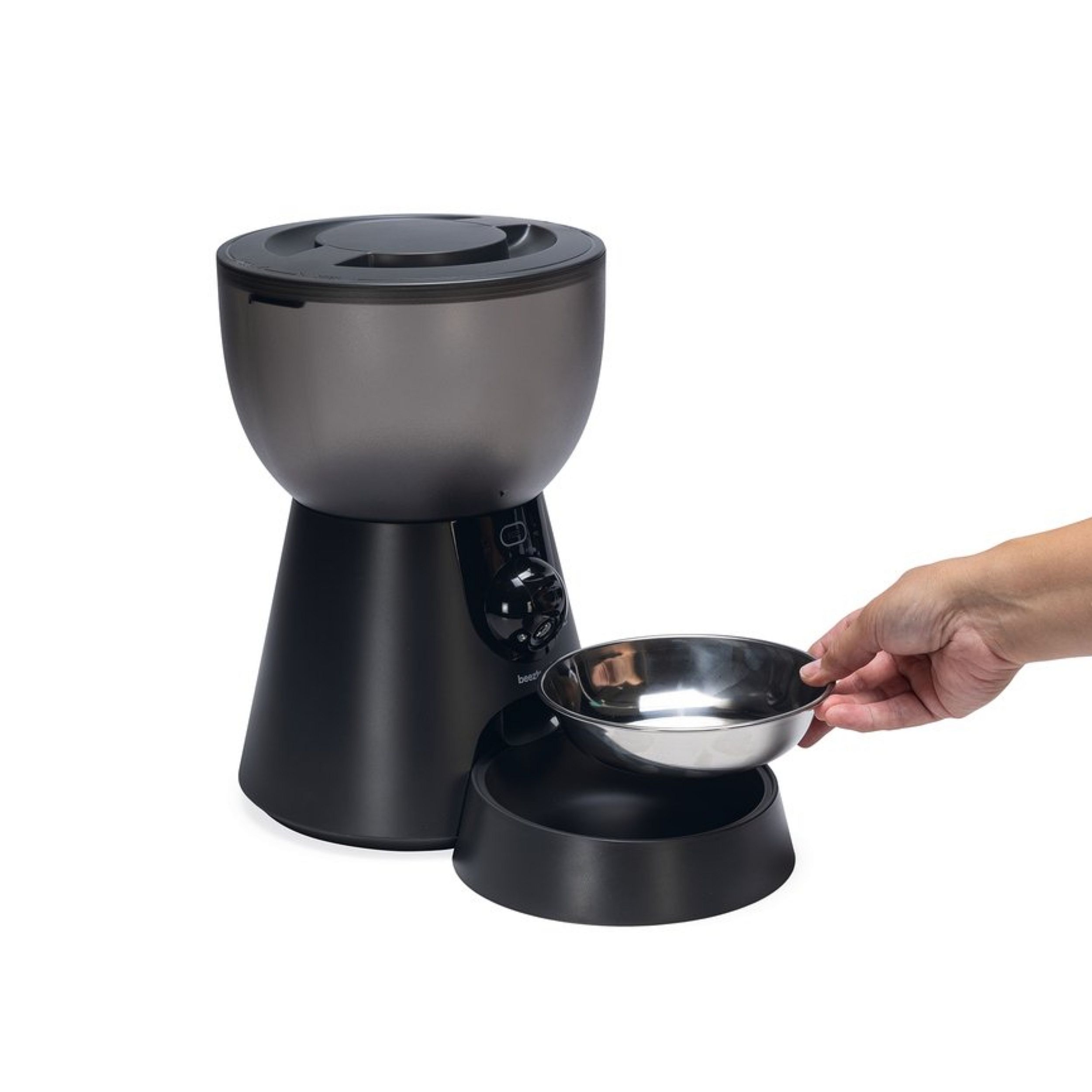koffiemolen, elektrisch, mengen, roestvrij staal, kom
