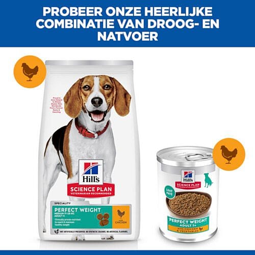 hondenvoer, droogvoer, bezeten dieet, perfect gewicht, combi voeding