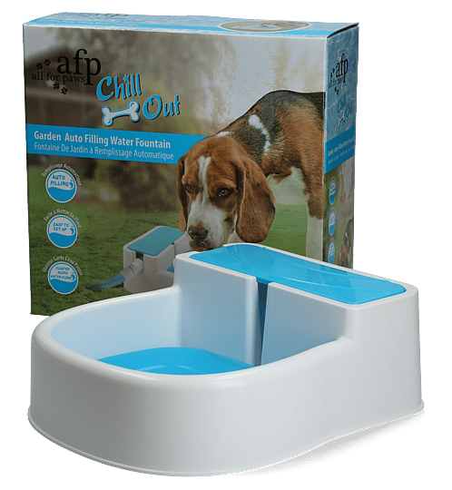 Garden-Auto-Filling-Fountain AFP Garden Auto Filling Fountain Fontein Hond