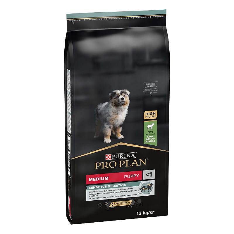 Purina Pro Plan Medium Puppy Sensitive Digestion Hondenvoer Lam 12 kg