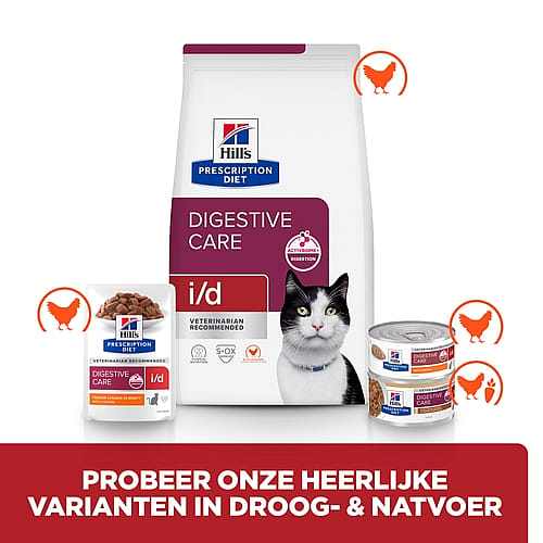 Hill's Prescription Diet ID Digestive Care Kattenvoer 24 x 82 gram stoofpotjes