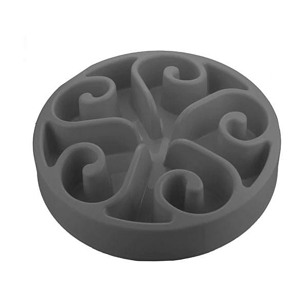 Eat Slow Live Longer Feeder Hond Small - Grijs