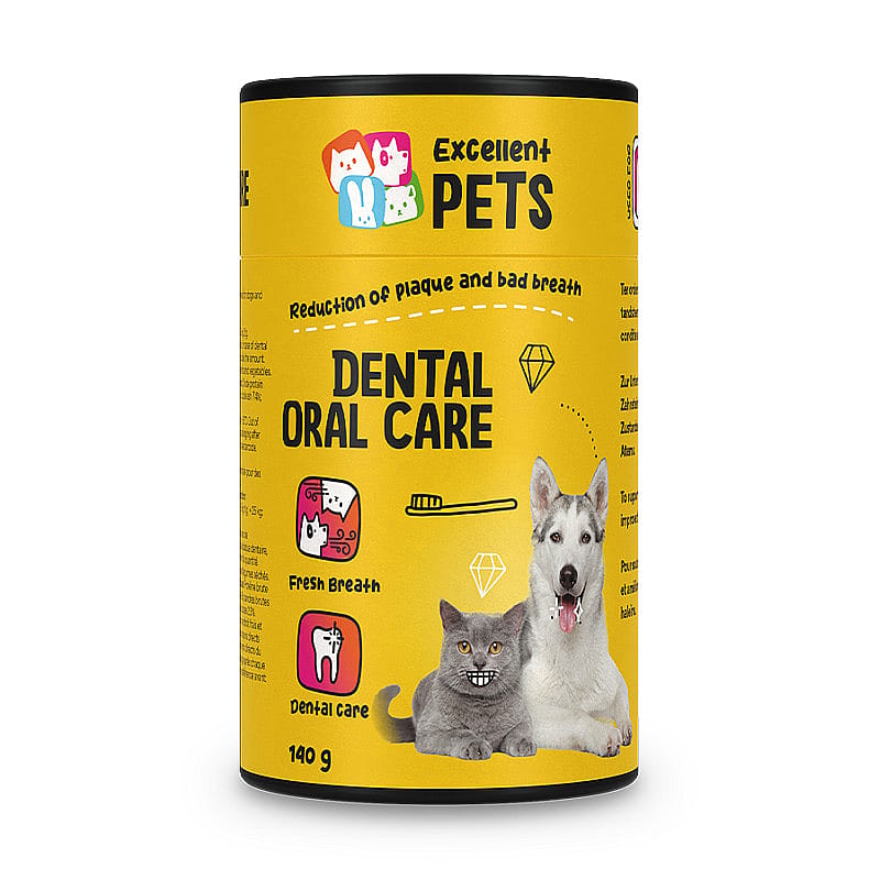 Excellent Dental Oral Care Poeder Hond Kat 140 gram