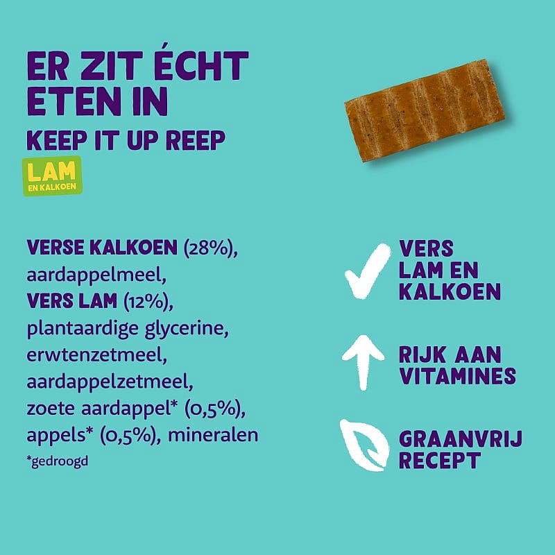 Edgard & Cooper Keep It Up Bar Lam & Kalkoen 30 gram