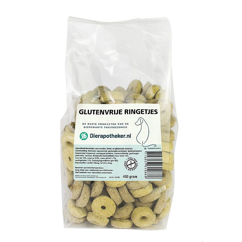 Dierapotheker Glutenvrije Ringetjes Hond 400 gram