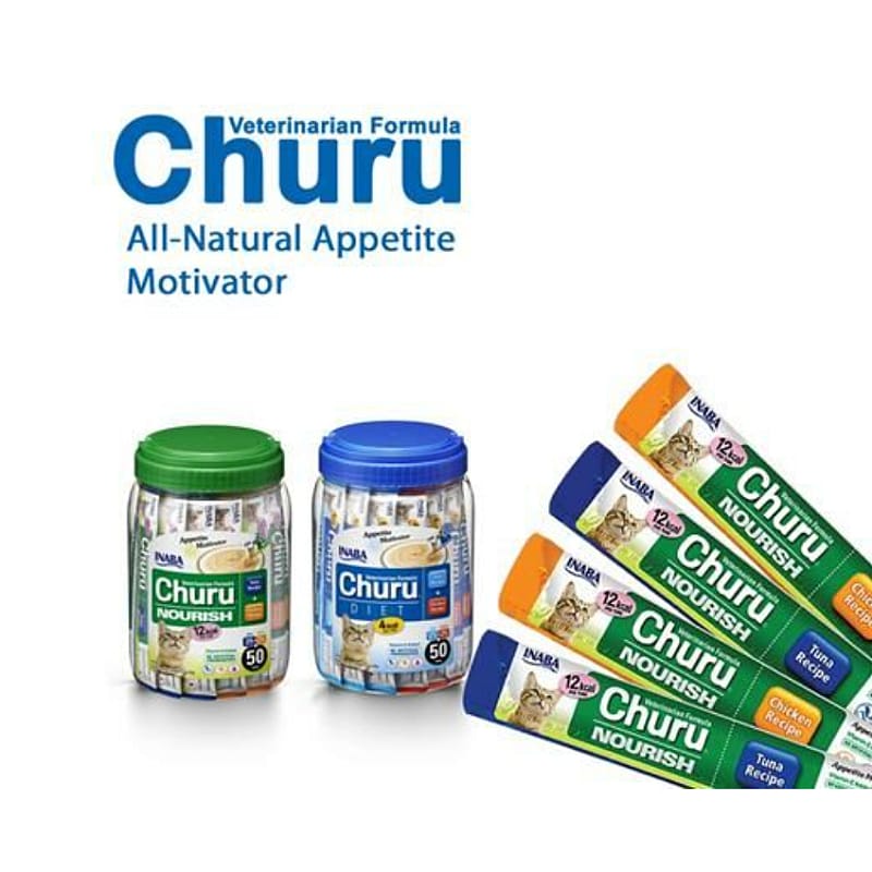 Churu Nourish & Diet Appetite Motivator Kip & Tonijn Kat 4 stuks