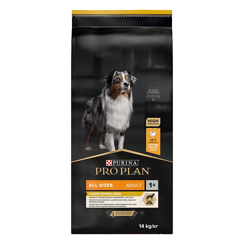 Purina Pro Plan All Sizes Adult Light Sterilised Hondenvoer Kip 14 kg