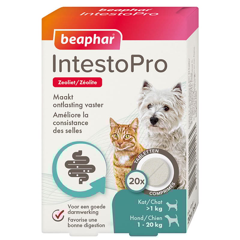 Beaphar IntestoPro Darm Tabletten Hond/Kat van 1 tot 20 kg
