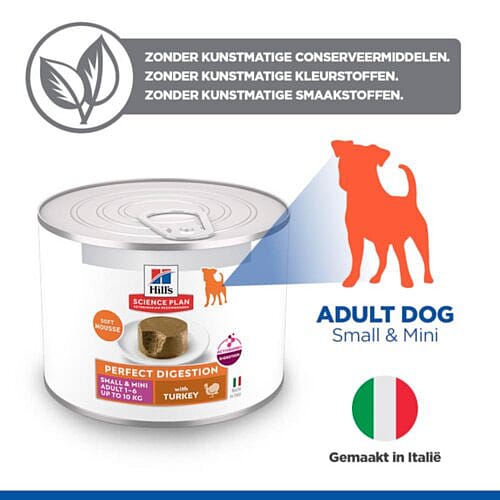 hondenvoer, blikvoer, kipvlees, volledig, Italie gemaakt
