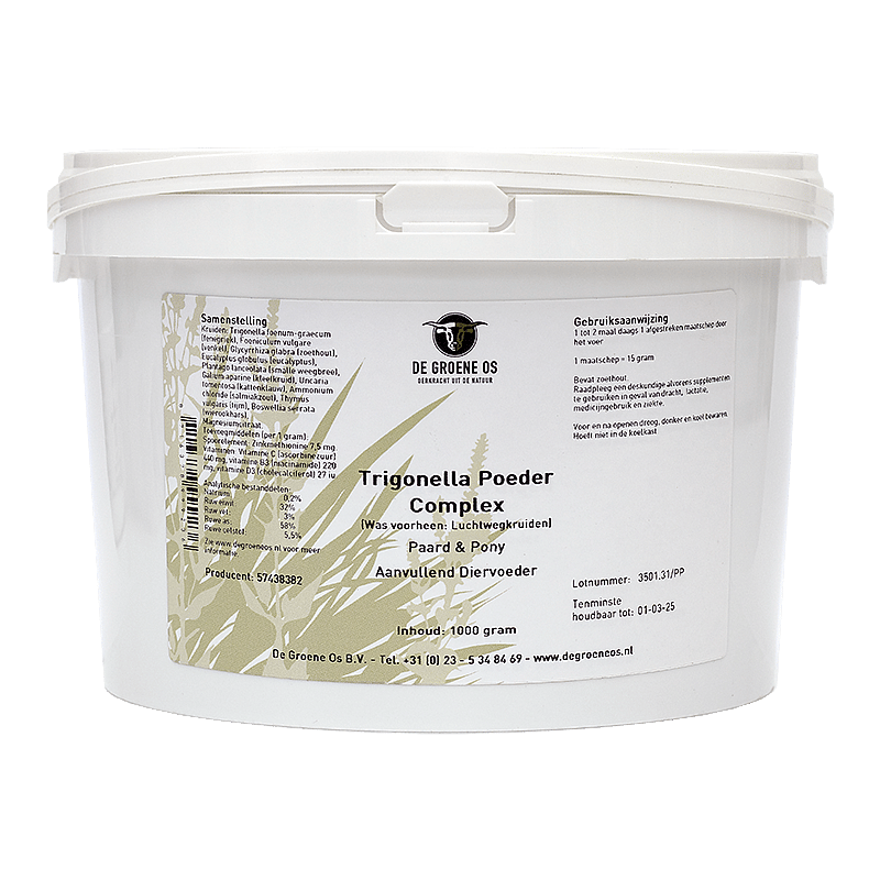 Groene Os Fenegriek Mix Paard Pony 1 kg