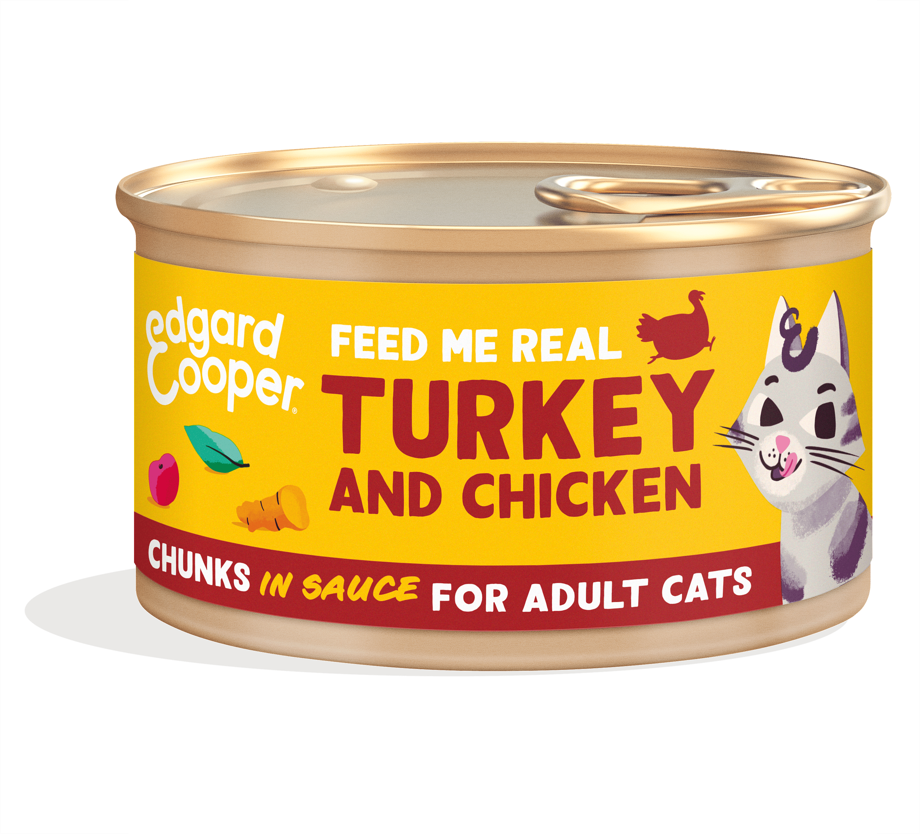 Edgard & Cooper Blikjes Chunks Multipack Adult Kat 8 x 85 gram