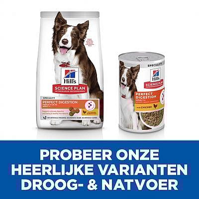 Hill's Science Plan Canine Adult Perfect Digestion Hondenvoer Medium