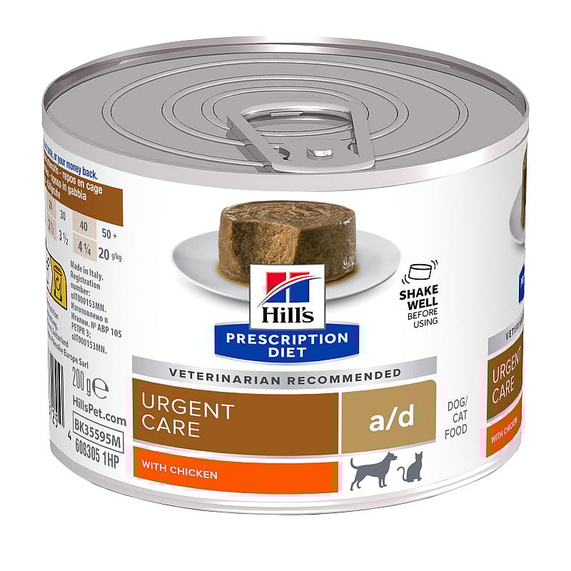 Hill's Prescription Diet AD Urgent Care Hond Kat 12 x 200 gram