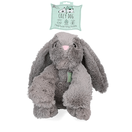 Cozy Dog Bunny Knuffel Grijs