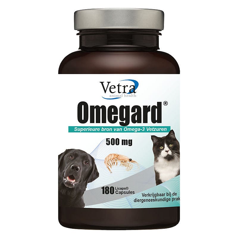 Vetra Omegard Krillolie Omega-3 Hond Kat