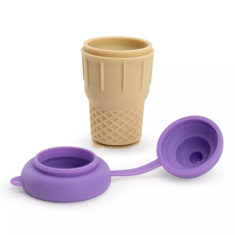 koffiekopje, herbruikbaar, tweeledige set, tesselatie patroon, flexibele dop