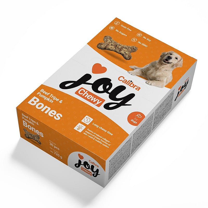 Calibra Joy Dog Chewy Beef Tripe & Pumpkin Bones 720 gram