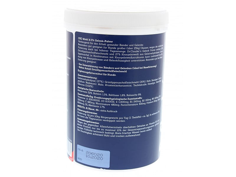 Dr. Clauders Mobil & Fit Gewrichtspoeder Hond