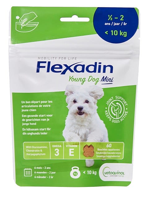 Flexadin Young Dog Mini - 60 Kauwbrokjes