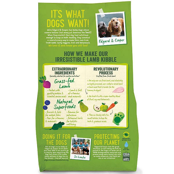 Edgard & Cooper Adult Hondenvoer Vers Graslam 700 gram