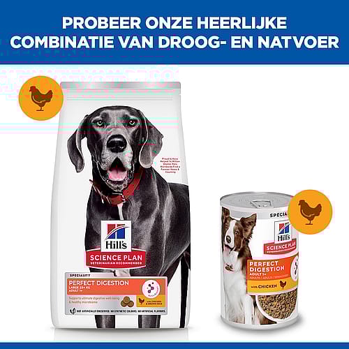 Hill's Science Plan Canine Adult Perfect Digestion Hondenvoer Large Breed 14 kg