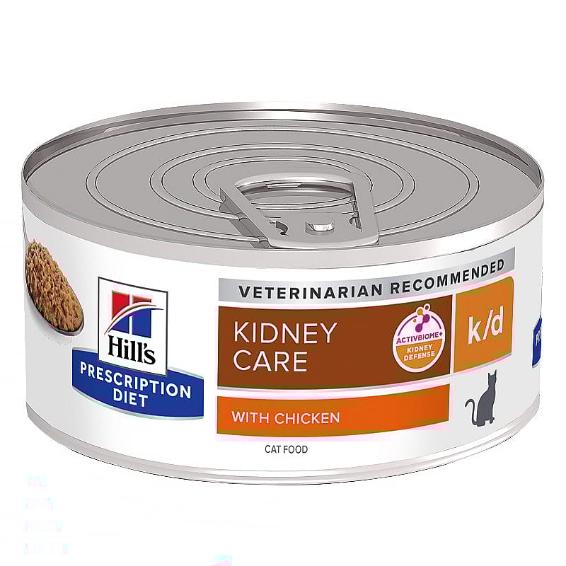 Hill's Prescription Diet KD Kidney Care Kattenvoer 24 x 156 gram blikjes - Kip