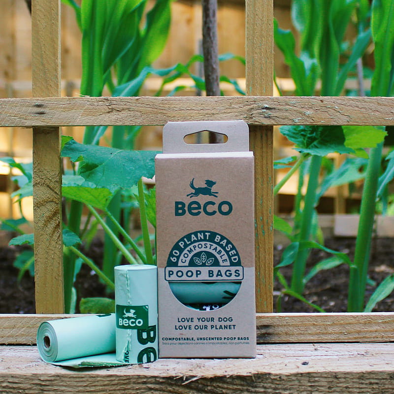 Beco Poop Bags Compostable Hond Travel pack - 48 stuks