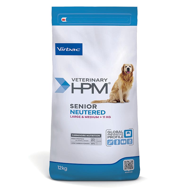 HPM Senior Neutered Dog Large & Medium 12 kg