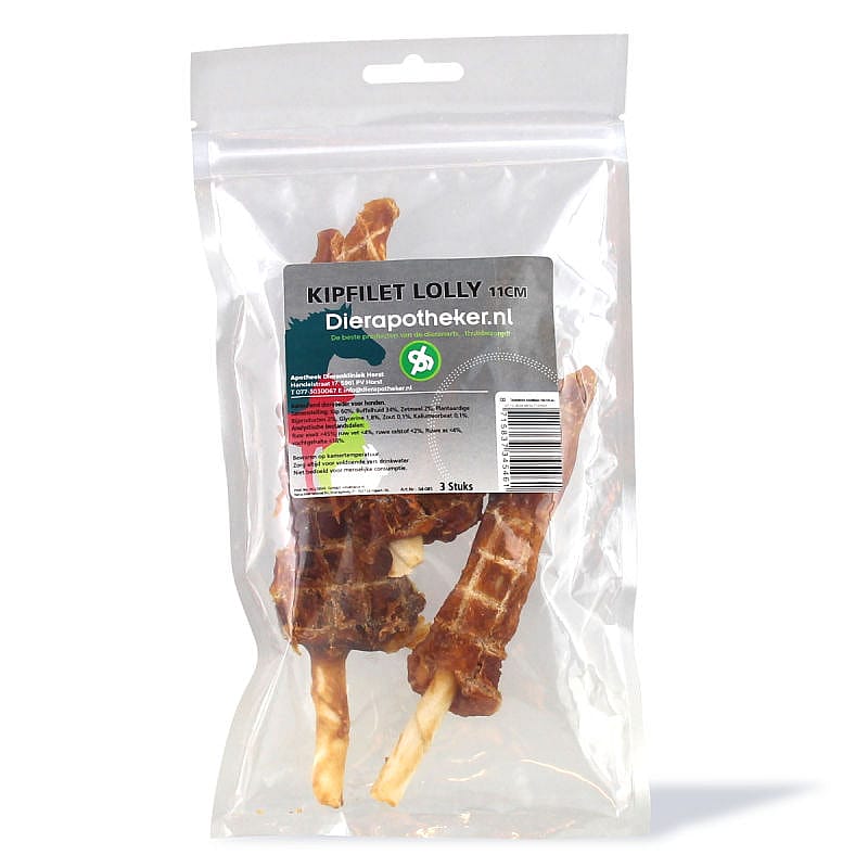 Dierapotheker Kipfilet Lolly 3 stuks